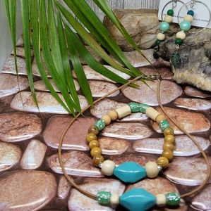 Bohemian beaded Beachy jewelry set